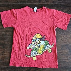 Vintage Tech Deck Flip It Skateboard Graphic T Shirt YOUTH Red Pee Wee